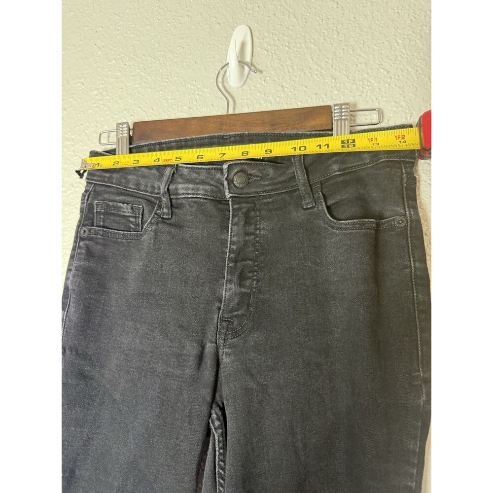 Old Navy Rockstar Super Skinny Jeans High Rise Women Size 8 short Stretch Black - Picture 6 of 9